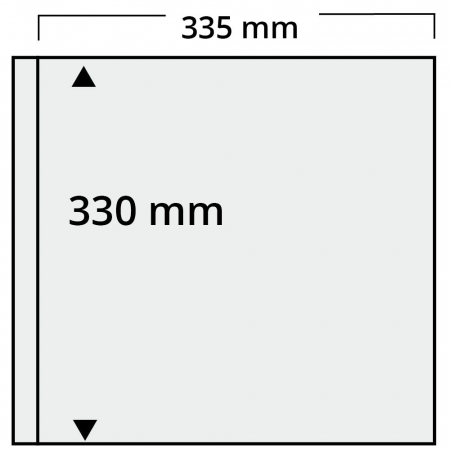 Folii Carti Postale pentru Album Mare - Folii Carti Postale pentru album Yokama-Maxi cu buzunar de 335 x 330 mm