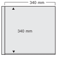 Folii Carti Postale pentru Album Mare - Folii Carti Postale pentru Maxi Album cu buzunar de 340 x 340 mm