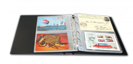 Folii Carti Postale pentru Album Compact A4 - Set 10 folii pentru carti postale pentru Albumul Premium de Carti Postale