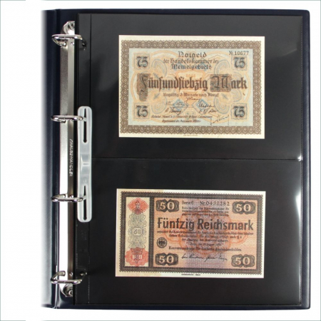 Folii pentru FDC bancnote, 2 buzunare 145 x 220 mm, Compact A4-464pa [0]