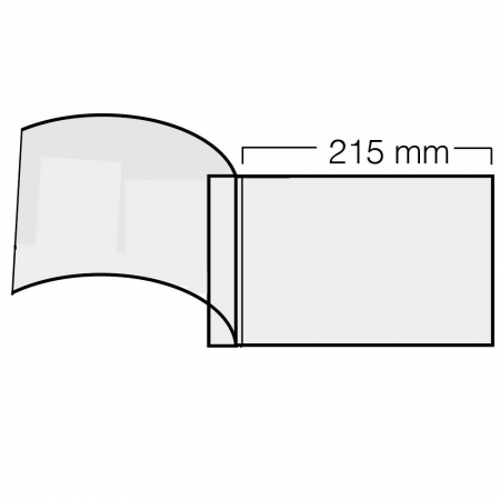 Folii Carti Postale pentru Album Compact - Folii duble pentru FDC, Scrisori, Prima zi, Compact-Quer, 2 buzunare de 178 x 215 mm