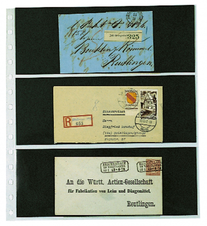 Favorit | Special Pages - 5 stamp pages, Favorit 754PA, 3 pockets 95 x 245 mm