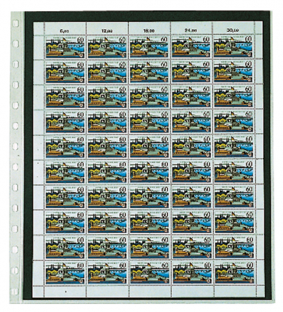 Favorit | Special Pages - 5 stamp pages, Favorit 750PA, 1 pocket 295 x 245 mm