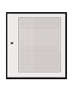 Set 10 foi de carton alb cu cvadrila si chenar negru - 791 [1]