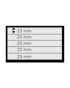 Card expunere A5 - Set 10 carduri expunere timbre cu 5 buzunare de 23 x 210 mm