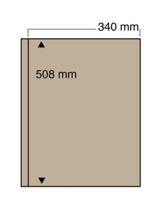 5 beige pages for news paper, posters, shares , Jumbo, with 1 pocket front and back of 508 x 340 mm-6053pa [1]