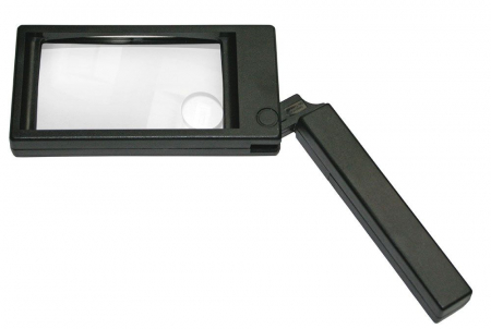 Lupe si Lampi UV - Lupa cu marire de 2x si 6 x - maner pivotant-9804