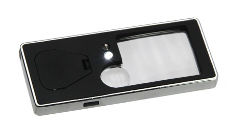 Lupa multifunctionala 2 lupe lumina LED si UV-4653 [2]