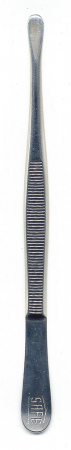 Stamp tweezers - Penseta dreapta cu varful rotund, nichelata/aurie,120-155mm - Solingen