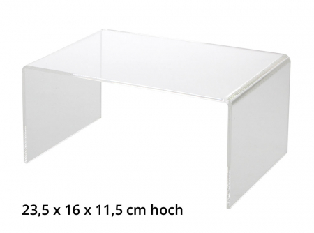 Machete Auto/Trenulete/Motociclete - Pod de prezentare din sticla acrilica transparenta 115 x 235 x 160 mm-5292