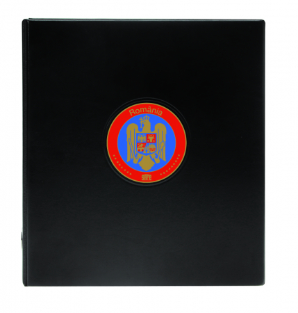 Premium Album with the Romanian coat of arms on the front cover and intro engraved metal plate-7376 [1]