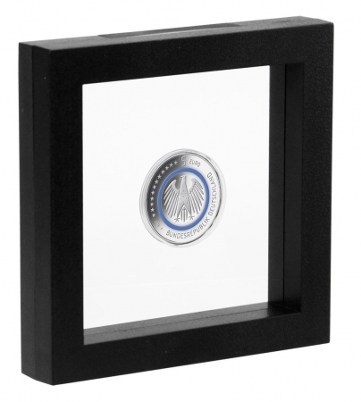 3D Rame Plutitoare - Rama pentru expunere cu efect 3D, plastic dur Negru - 180 x 180 x 25 mm