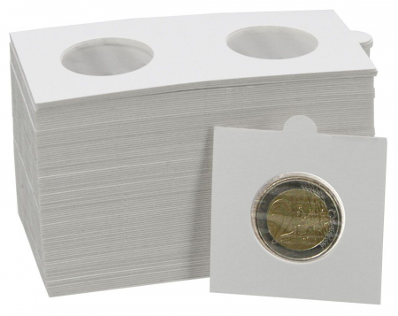 Cartonase capsabile - 25 cartonase fara adeziv pentru monede de 35 mm-7835h
