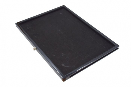 Sertare Black Lacquer - Sertar lemn, inaltime 12 mm, Black Lacquer, fara insertie albastra-5901-1