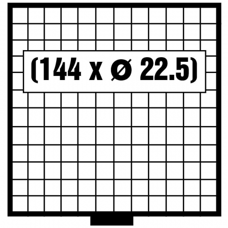 Sertar BEBA-Maxi - Tava pentru monede BEBA-Maxi pentru 144 monede de 22.5mm-6112