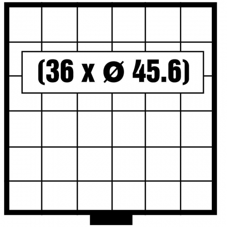Sertar BEBA-Maxi - Tava pentru monede BEBA-Maxi pentru 36 monede de 45.6mm-6106