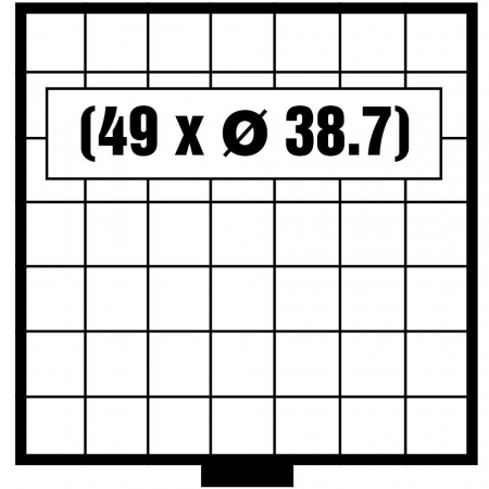 Sertar BEBA-Maxi - Tava pentru monede BEBA-Maxi pentru 49 monede de 38.7mm-6107