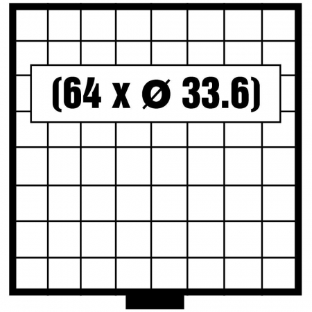 Sertar BEBA-Maxi - Tava pentru monede BEBA-Maxi pentru 64 monede de 33.6mm-6108