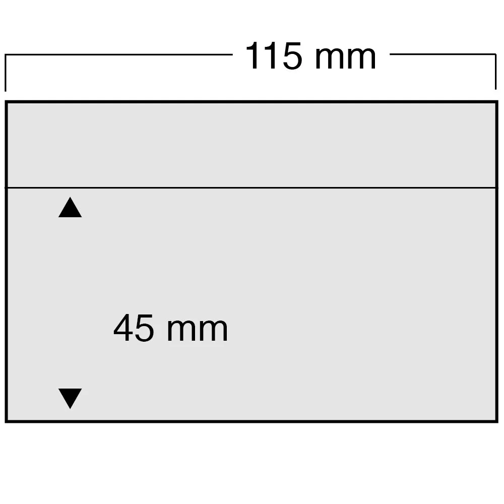 Card expunere A5 - Set 100 carduri albe expunere timbre de 45 x 110 mm