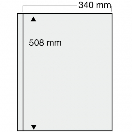 Folii Album Jumbo - Set 5 foi de carton alb pentru foliile Jumbo 6051 / 6053