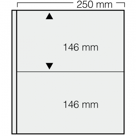 D-Blank Pages - Set of 5 stamp sheets, D-Blank Special 512, with 2 pockets of 146 x 250 mm