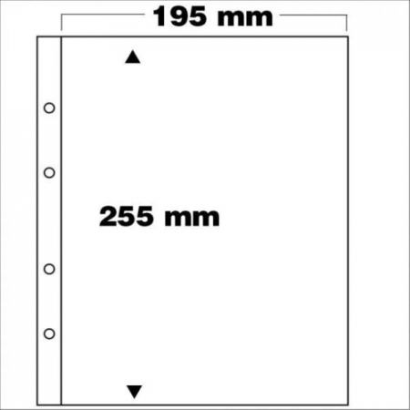 Folii Premium - Set 5 folii pentru bancnote, Premium, cu 1 buzunar de 255 x 195 mm-7396