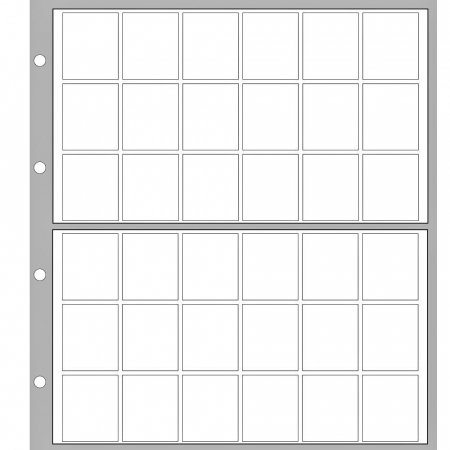 Designo Coin Album - 5 coin pages, Desingo, with 36 pockets 26 mm