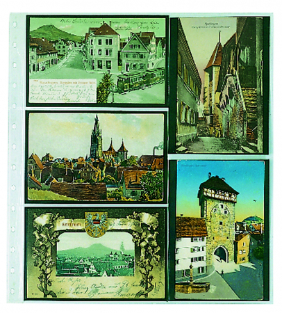 Set of 5 transparent postcard pages, Favorit, with 10 pockets Vertical and Horizontal [1]