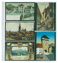 Favorite Album Postcard Pages - Set of 5 transparent postcard pages, Favorit, with 10 pockets Vertical and Horizontal