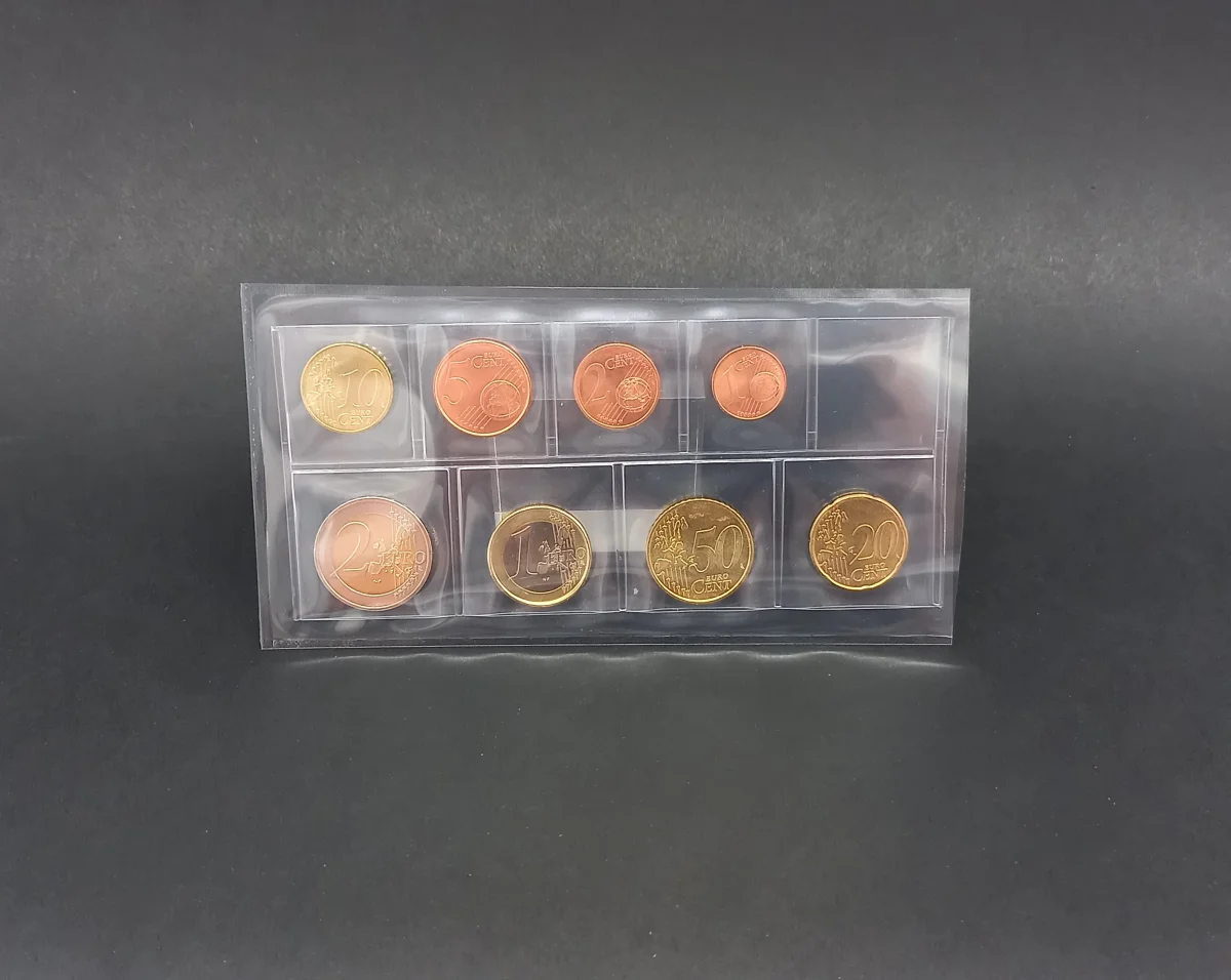 Posete Monede - Set 10 folii pentru seturi de monede euro-1304