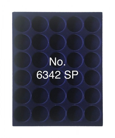 Tavi mici pentru monede - Tava pentru monede Nova cu 30 locasuri de 33.5 mm-6342sp