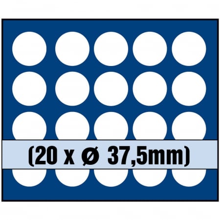 Nova coin tray for 20 coins up to 37.5 mm-6337sp [1]