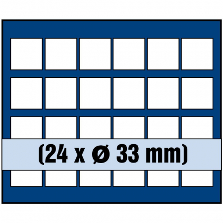 Tava monede, Nova, 24 locasuri de 33 mm-6333sp [1]