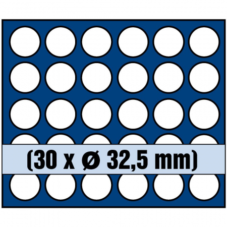 Tava monede, Nova, 30 locasuri de 32,5 mm-6332sp [1]