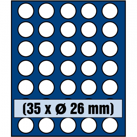 Tava monede, Nova, 35 locasuri de 26 mm-6326sp [1]