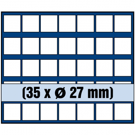 Tava monede, Nova, 35 locasuri de 27 mm-6327sp [1]