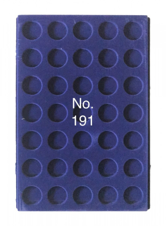 Tavi mari pentru monede - SAFE 191 Tava mare albastra pentru monede cu 35 locasuri de 32.5 mm