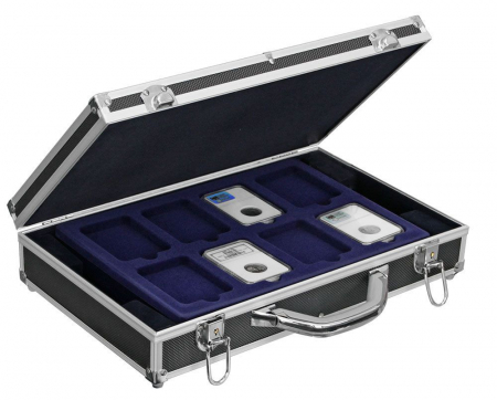 Valize Mari - Valiza aluminiu pentru monede in capsule slabs - Black Diamond-290