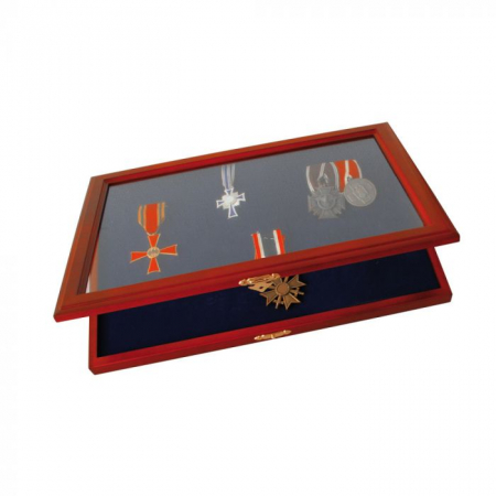Vitrina din lemn pentru decoratii militare, medalii-5873 [0]