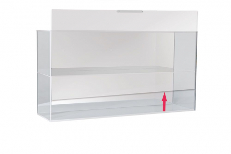 Vitrina acrilica cu oglinda usa glisanta si 2 etajere-5110 [1]