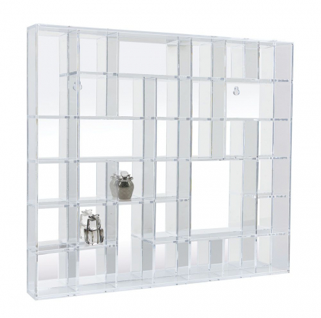 Vitrina acrilica cu perete oglinda pentru figurine cu 34 compartimente mixte [2]