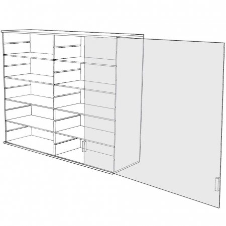 Acrylic glass showcase for presentation 60 x 60 x 15 cm - 5212 [2]