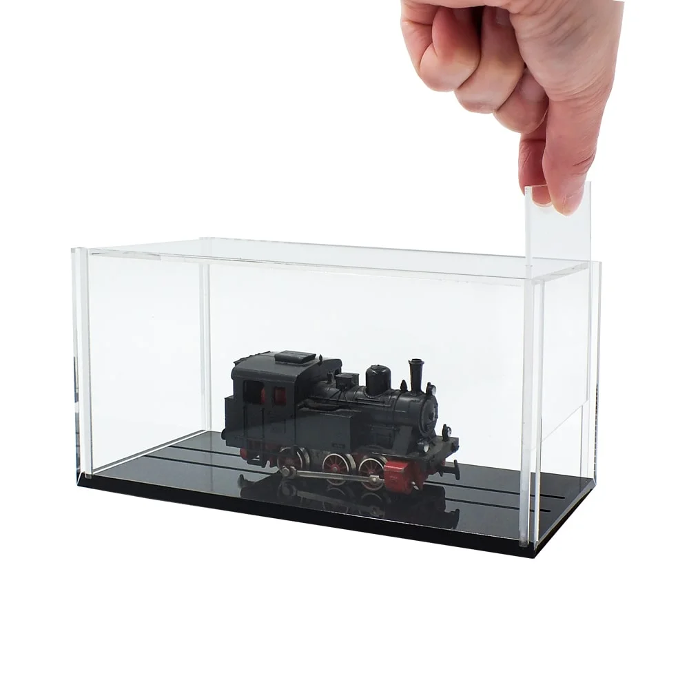 Model Cars / Trains / Motorcycles - Display case for locomotives scale H0 with 180mm length-312