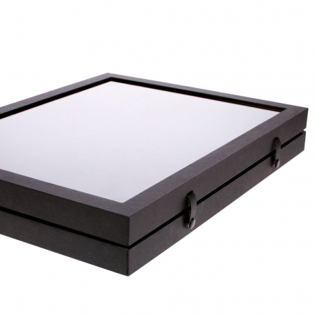 Vitrina Premium pentru miniaturi, lego, figurine, minerale, roci - 12 compartimente 87 x 90 mm - Black Edition-5675 [2]