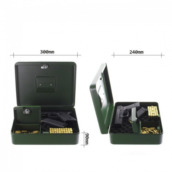 Casete pistol Gunbox incuietoare cheie [3]