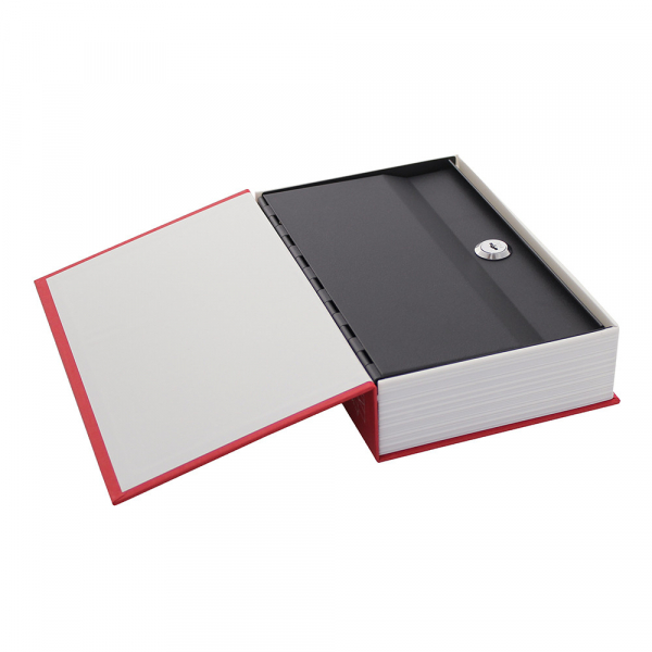 Caseta valori Bookcase rosu inchidere cheie [2]