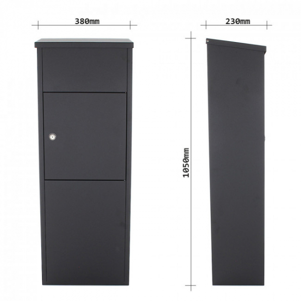 Cutie colete Parcel Keeper 1000 negru inchidere cheie [4]