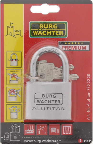 Lacat aluminiu Alutitan 770 50 SB inchidere cheie [6]