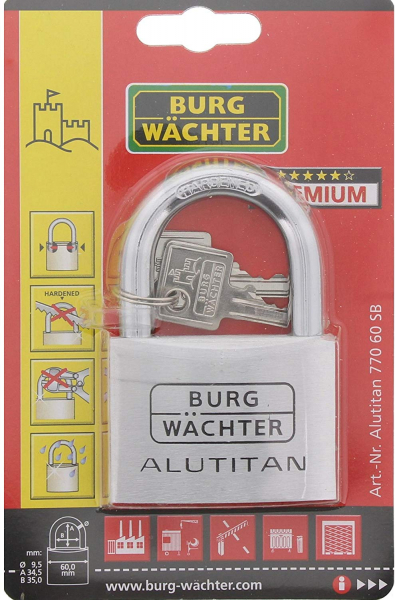 Lacat aluminiu Alutitan 770 60 SB inchidere cheie [7]