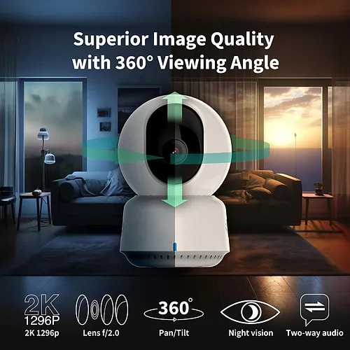 Camera de supraveghere interior Aqara E1 Alb [6]